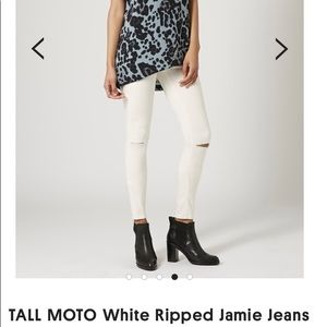 TOPSHOP MOTO JAMIE OffWHITE! SIZE 26!